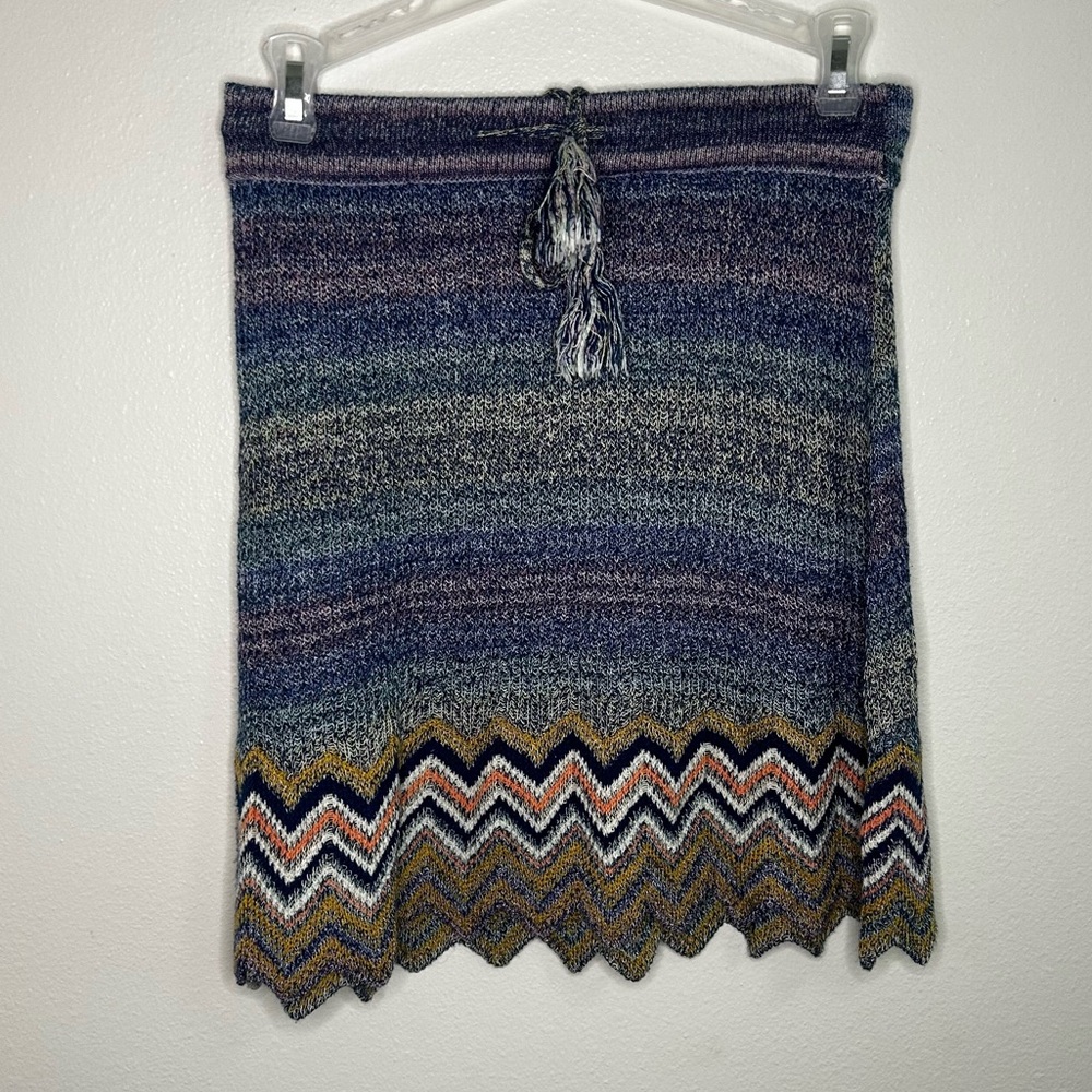 Ecote knit colorful skirt